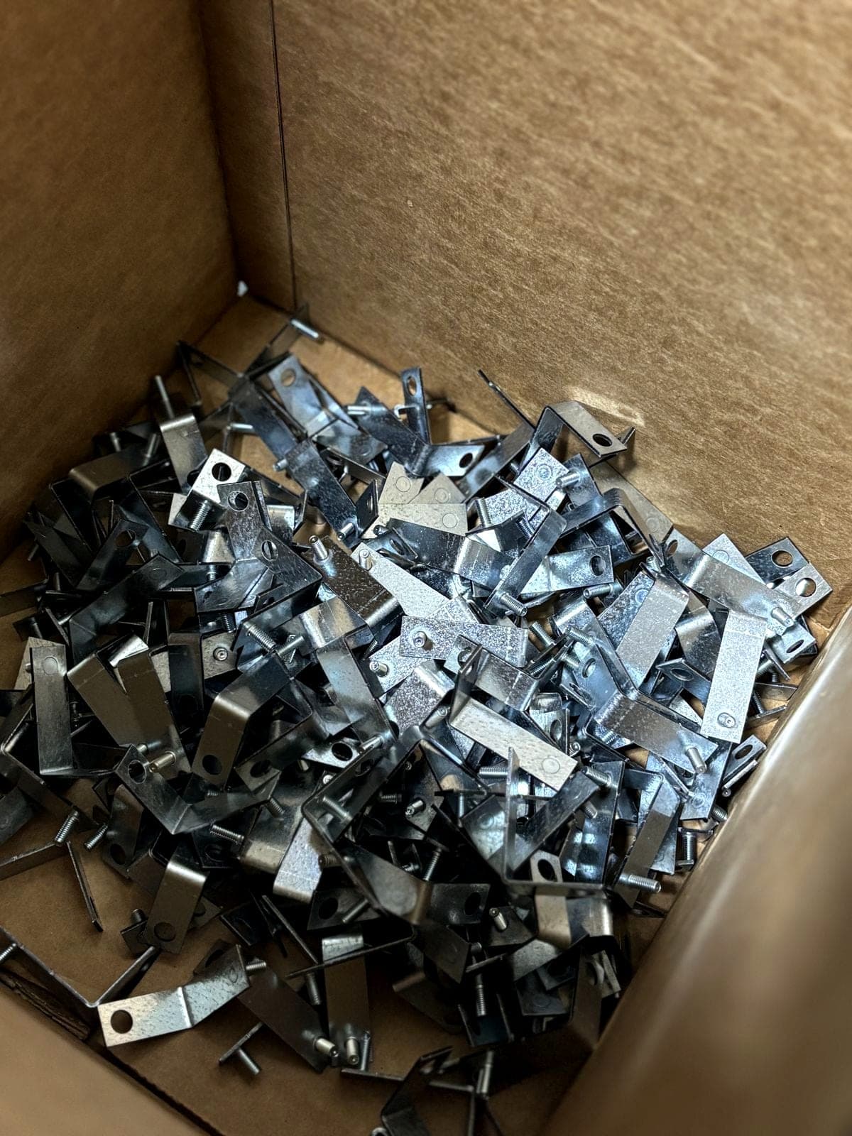 Formed and plated production hardware