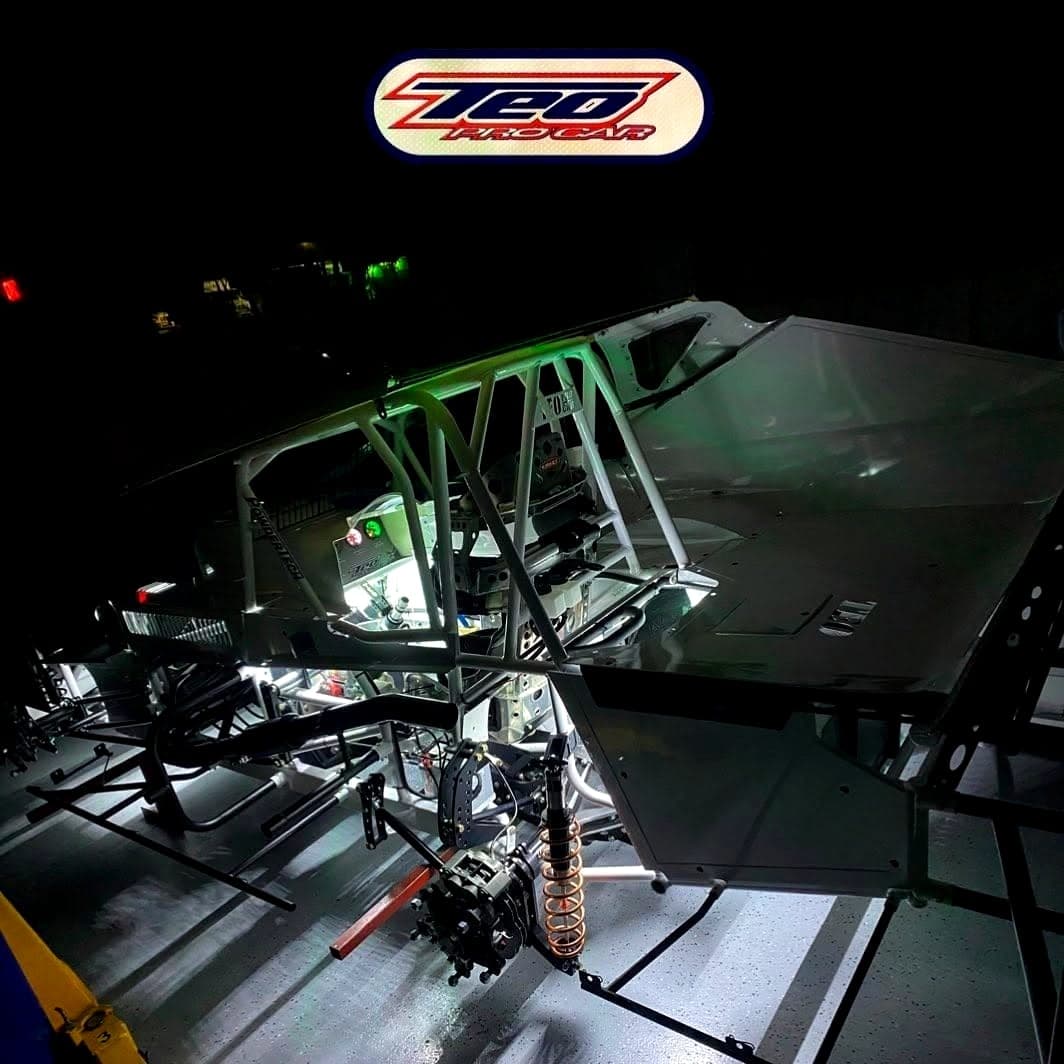 Chassis under the shop lights
